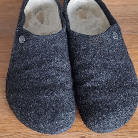 Birkenstock Zermatt Slippers Men Wool Felt Shearling Charcoal EU 45 US 12 main image 11